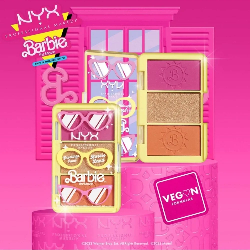 NYX Barbie Movie Mini Cheek Face Palette